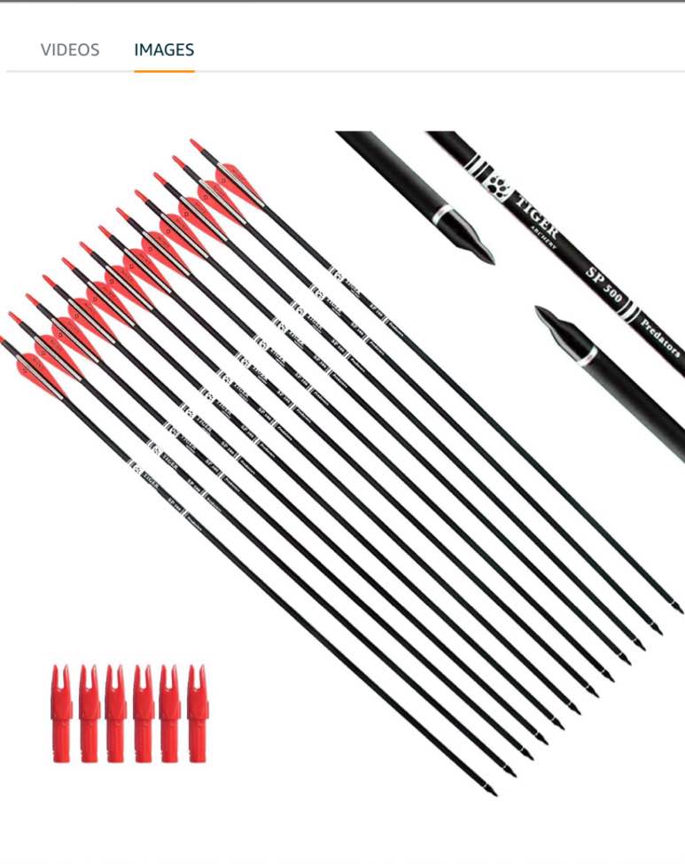 TIGER ARCHERY 30Inch Carbon Arrow Practice Hunting Arrows with Removable Tips for Compound & Recurve Bow(Pack of 12)