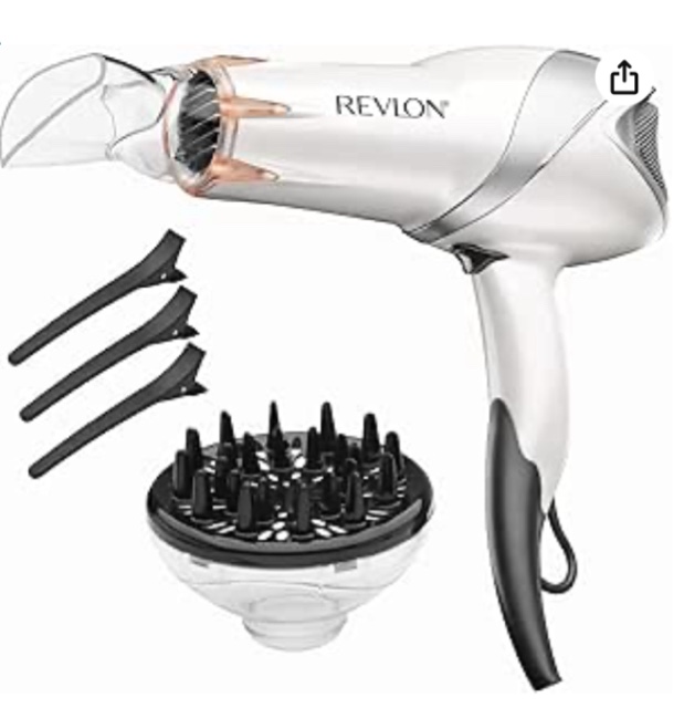 Revlon 1875W Infrared Heat + Ceramic Hair Dryer  White