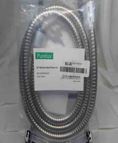 Purelux Shower Hose, 60 Inches Universal Handheld Showerhead Stainless Steel
