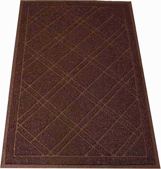 SlipToGrip Universal Door Mat – Plaid Design Size 35” x 23” – Anti Slip, Durable & Washable – Duraloop Mesh Entrance Outdoor & Indoor Welcome Mat – Dirt and Dust Absorber