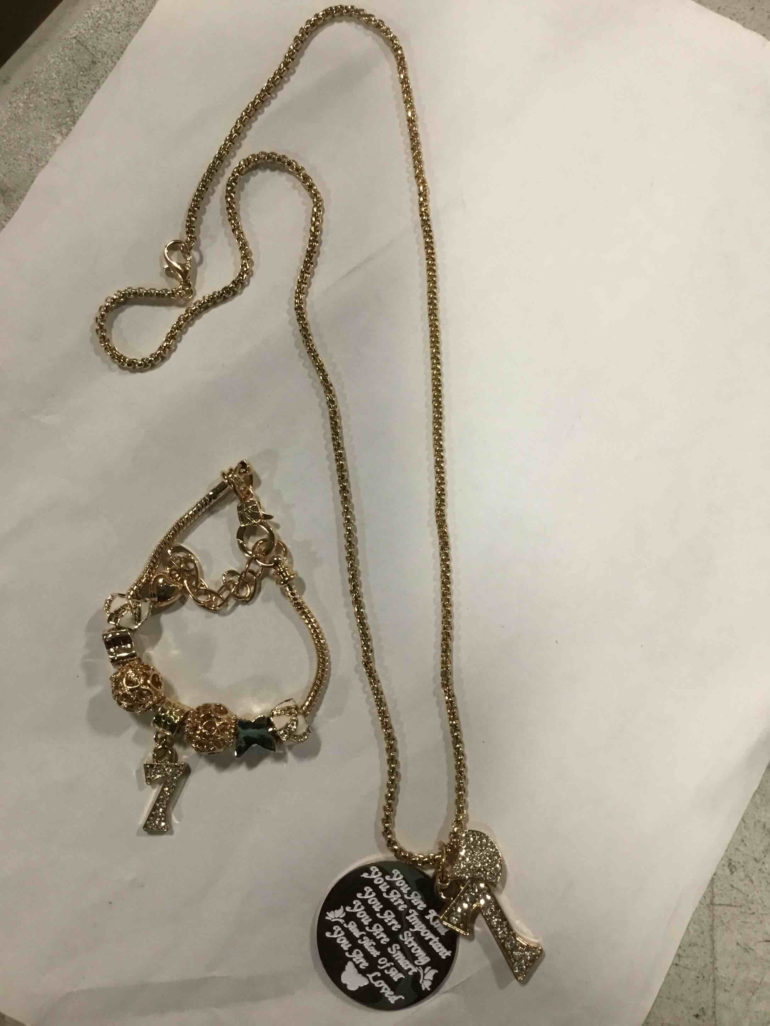 7th Birthday Gifts for Girls…Id Birthday jewelry for Girls Gold