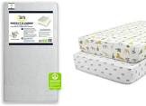 Delta Children Serta SleepTrue Mini Crib Mattress, Premium Sustainably Sourced Fiber Core, Hypoallergenic & Waterproof Cover, Greenguard Gold Certified - Made in USA, White (B07Z8QWF1M)
