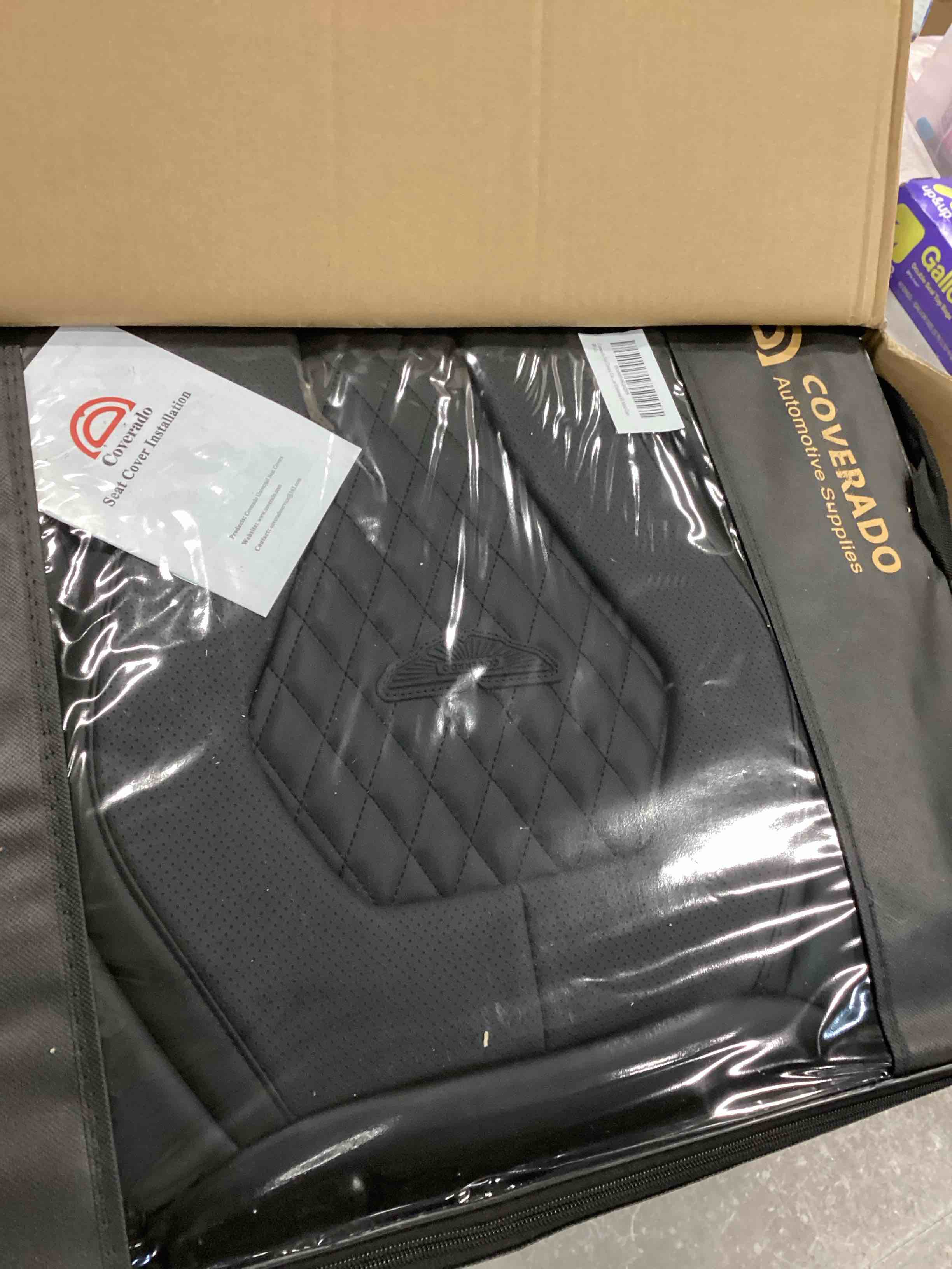 Coverado Seat Covers, Car Seat Covers Full Set, Black Car Seat Cover, Car Seat Covers Front Seats Back Seat Cover, Waterproof Car Seat Cushion,Leather Seat Cover Seat Protector Universal Fit Most Cars