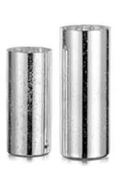 Hurricane Candle Holder Set of 2, Mercury Glass Candle Holder, Cylinder Candle Holders for Pillar Candles, Floating Candle Vases for Centerpieces Wedding Table Christmas Party 7.8''+10''