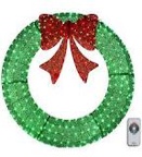 48Inch 4FT Large Christmas Wreath - Pre-lit Plug-in Outdoor Christmas Wreaths with LED Lights,Extension Cable, Xmas Decorations for Door Outdoor Indoor Wall Home - Gold Gold - 48 inch