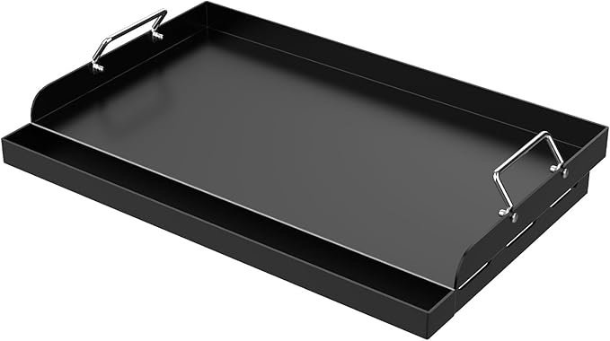 MixRBBQ Nonstick Griddle Plate for Gas Grill, 25" X 16" Carbon Steel Griddle Insert for BBQ Gas Grill, Large Griddle Flat Top Griddle Outdoor Cooking Camping, Parties and Tailgating Accessories