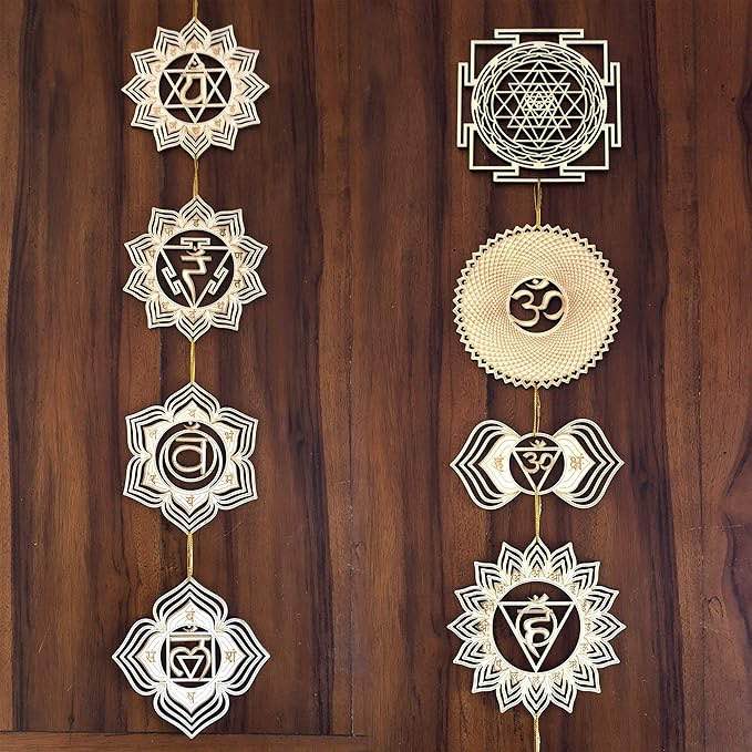 Currently unavailable. We don't know when or if this item will be back in stock. Delivering to Mumbai 400001 - Update location Add to Wish List Sponsored ZenVizion 5.31" 7 Chakra Wall Art, Sacred Geometry Wall Art, Wooden Wall Art Decor, Yoga Wall Art Hanging, Laser Cut Artwork, Wall Sculpture Symbol, Gift purpose, Car Hanger Roll over image to zoom in ZenVizion 5.31" 7 Chakra Wall Art, Sacred Geometry Wall Art, Wooden Wall Art Decor, Yoga Wall Art Hanging, Laser Cut Artwork, Wall Sculpture Symbol, Gift purpose, Car Hanger