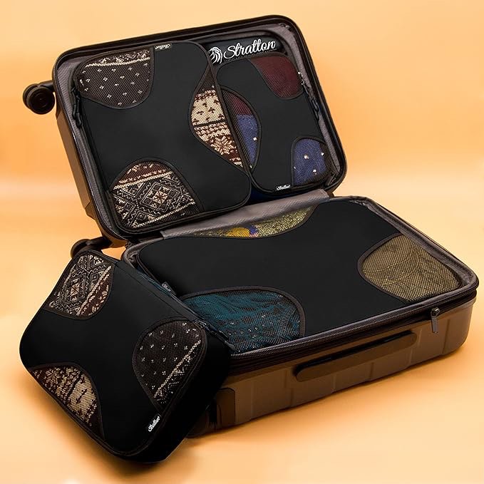 Stratton 5 Set Packing Cubes, Travel Luggage Organizers with Laundry Bag