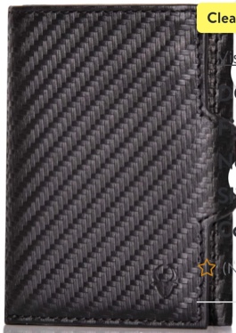 DONBOLSO Carbon Fiber Leather Wallet NextGen I Modern Slim Wallet without Coin Pocket