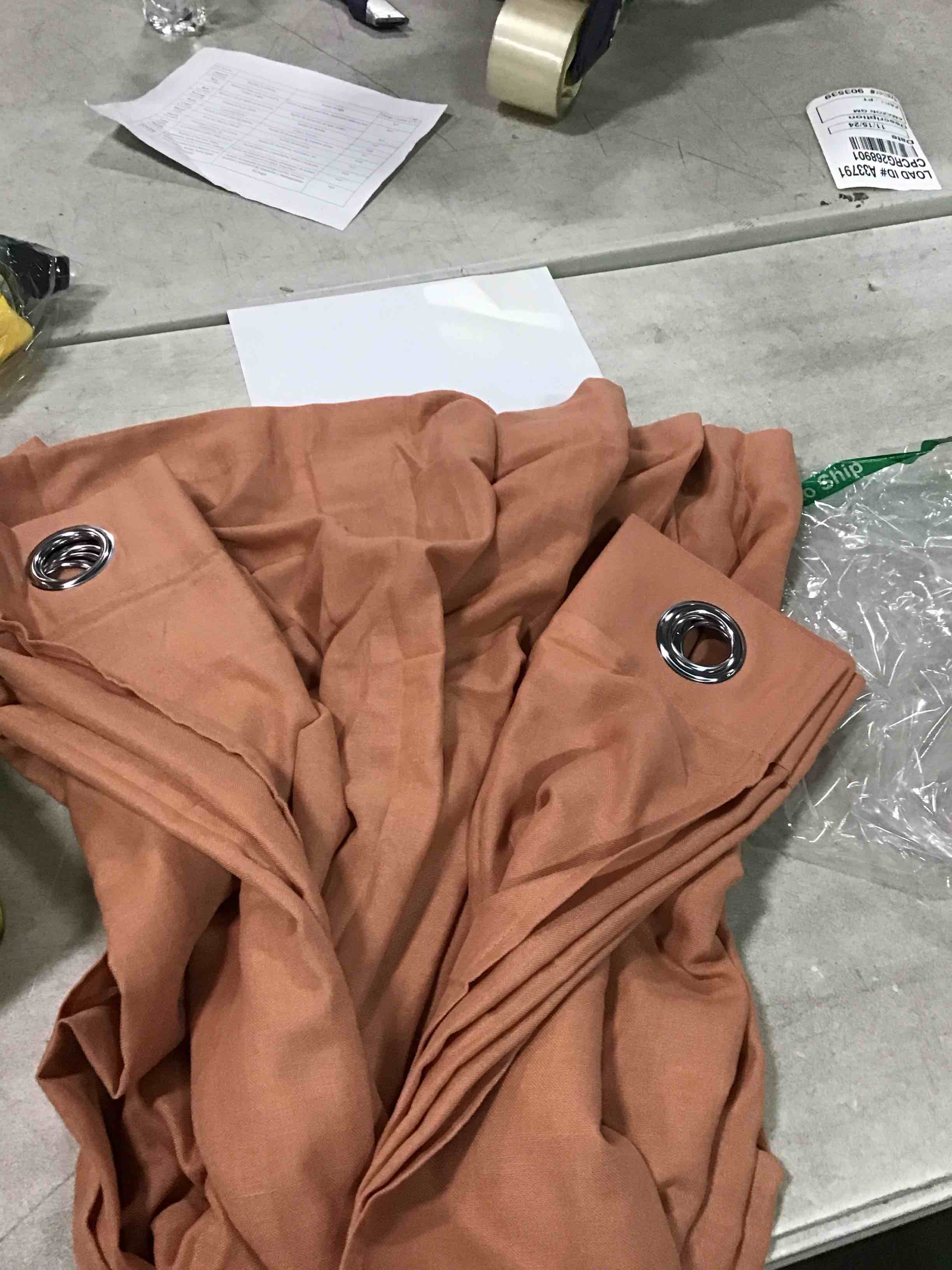 NICETOWN Thick Linen Burnt Orange Curtains for Bedroom, Grommet Linen Blend Window Treatment Privacy Added with Light Filtering Drapes for Bedroom/Girls Room, 2 Panels, W55