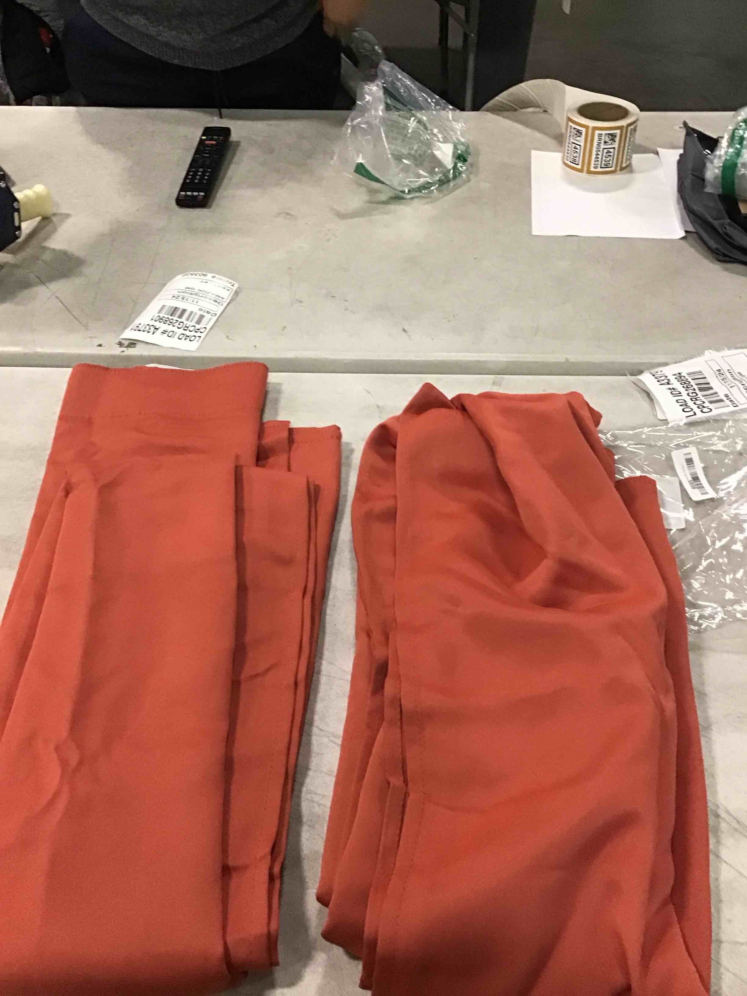 8 ft burnt orange blackout curtains