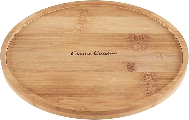 bamboo lazy Susan single turntable