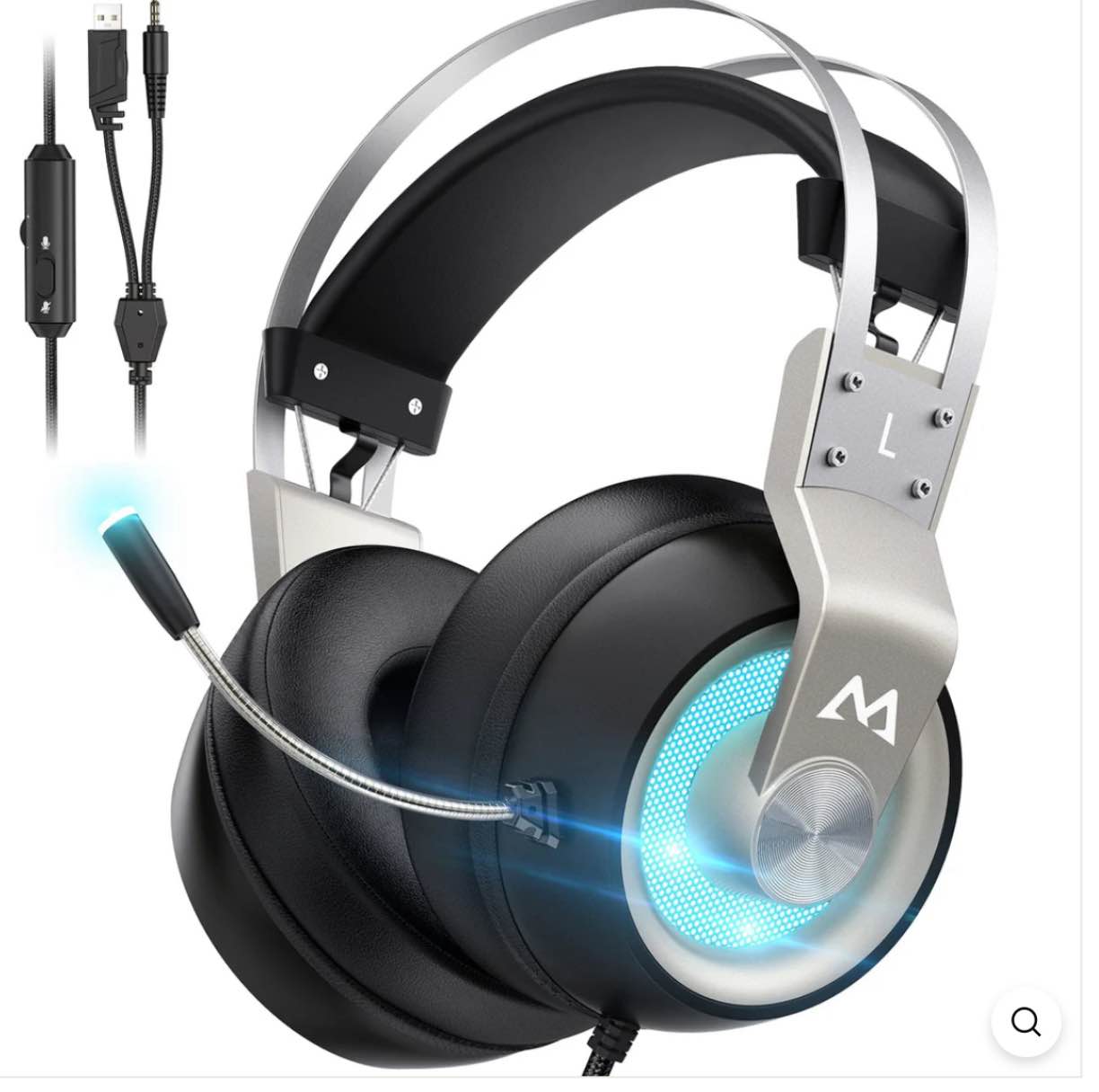 Mpow BH357 Wired Gaming Headset LED Light