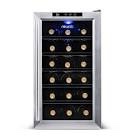 NewAir 14-in W 18-Bottle Capacity Stainless Steel Freestanding Wine Cooler