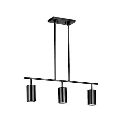 allen + roth Mason 25.62-in 3-Light Matte Black dimmable Gu10 Pin Base Traditional Track Bar
