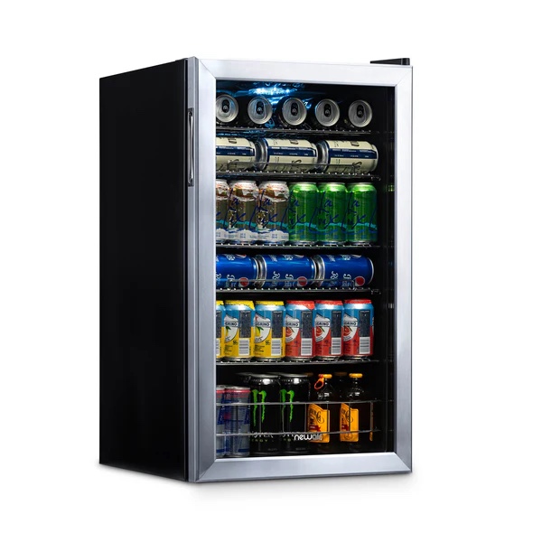NEWAIR® 126-CAN FREESTANDING STAINLESS STEEL BEVERAGE FRIDGE - 18.9" 