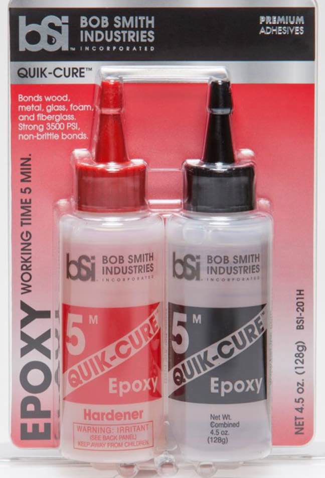 Bob Smith Industries BSI-201 Quik-Cure Epoxy (4.5 oz. Combined),Clear