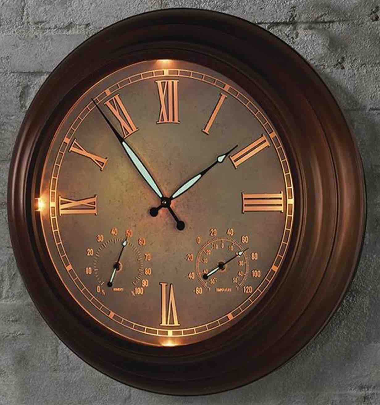 The 24" Outdoor Lighted Atomic Clock