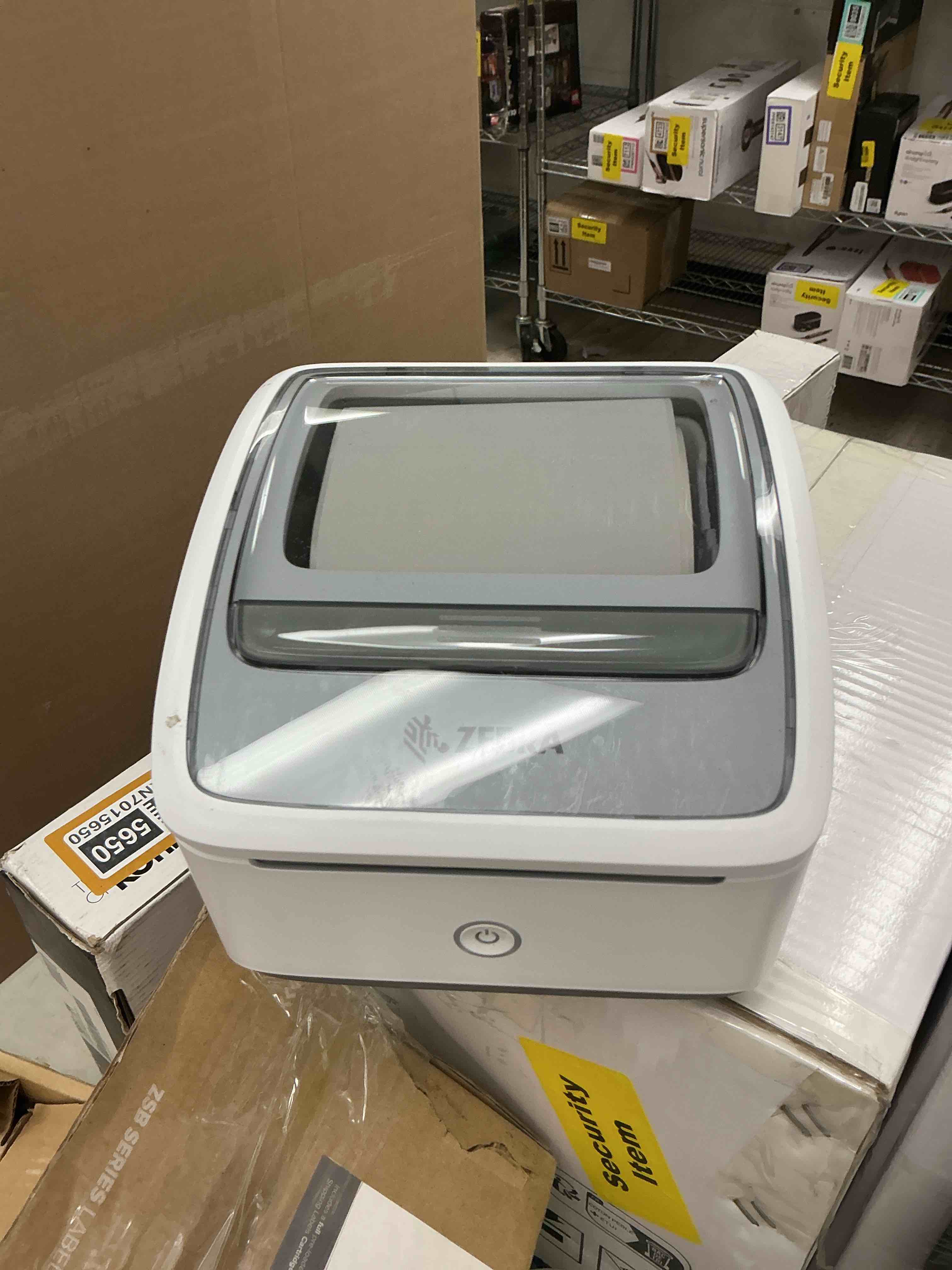 Condition photo showing As Is for zebra zsb series thermal label printer 4" 300 dpi, wi-fi printing, supports ups/usps/fedex, barcodes, custom & shipping labels, print anywhere, 4x6 home & office shipping label printer