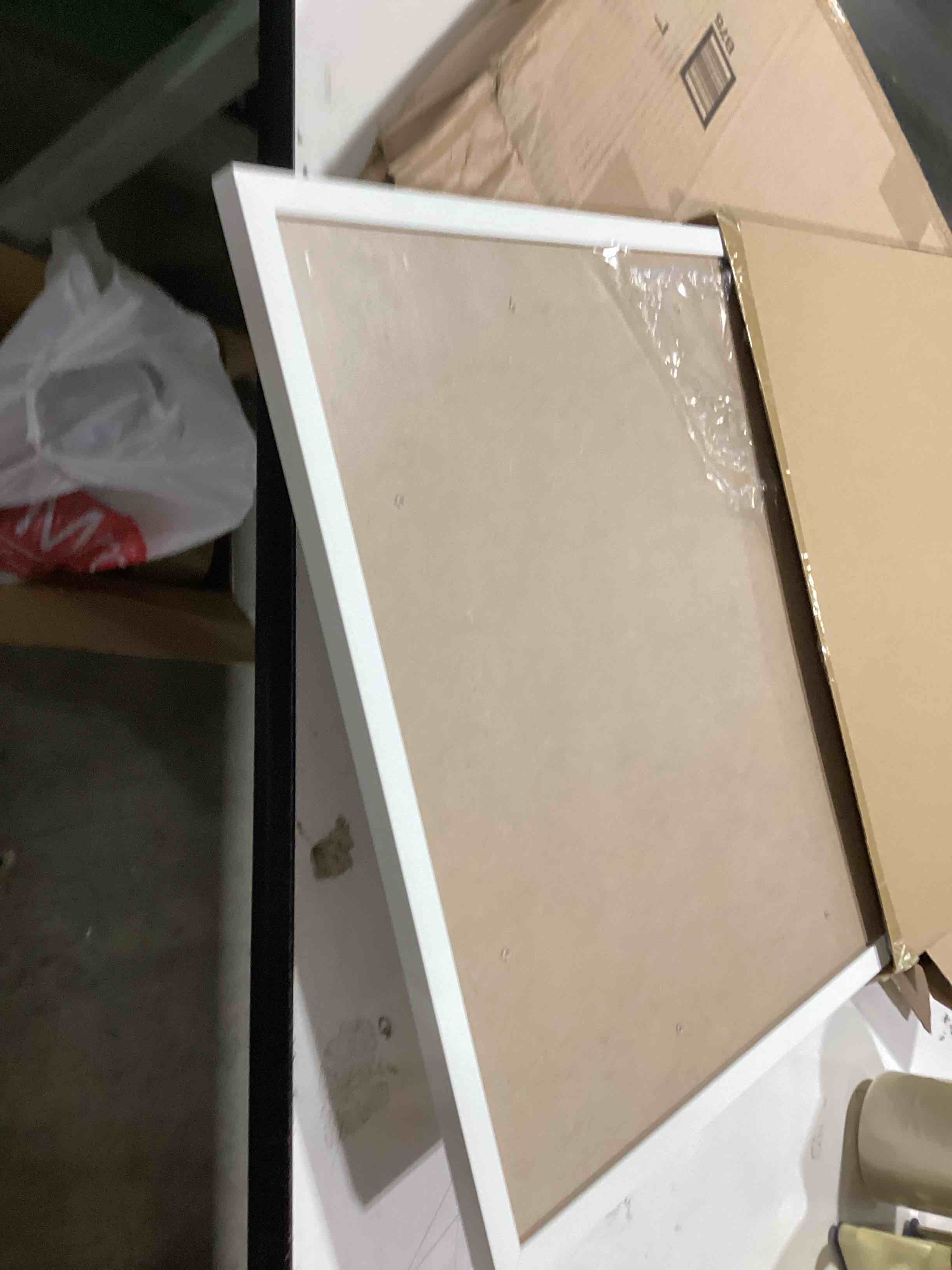 Condition photo showing Good Condition for upsimples 18x24 Picture Frame, Display Pictures 16x20 with Mat or 18 x 24 Without, Wall Hanging Poster Frames, White, 1 Pack White 18x24