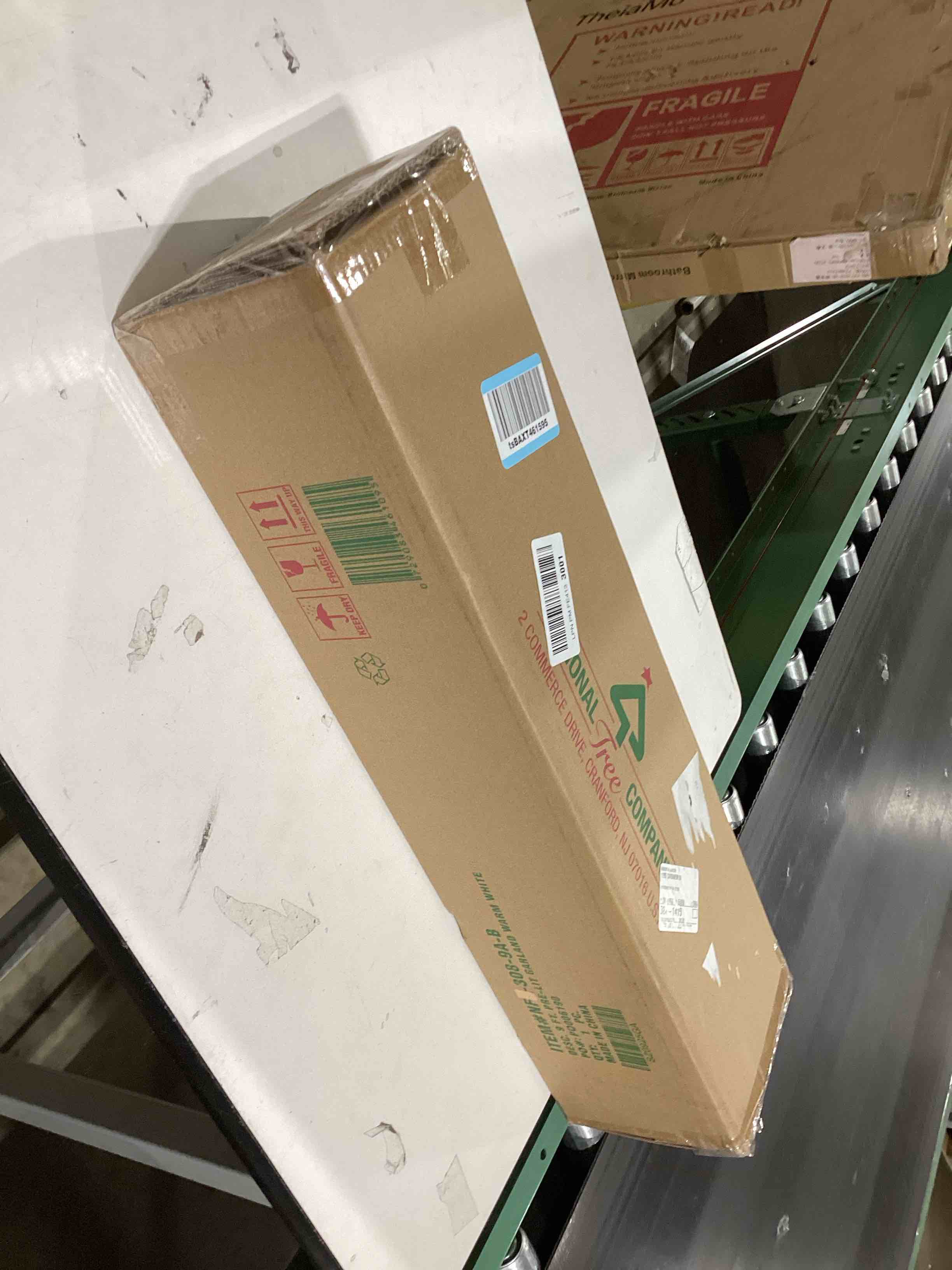 National Tree 9 Foot by 10 Inch Norwood Fir Garland with 50 Battery Operated Soft White LED Lights (