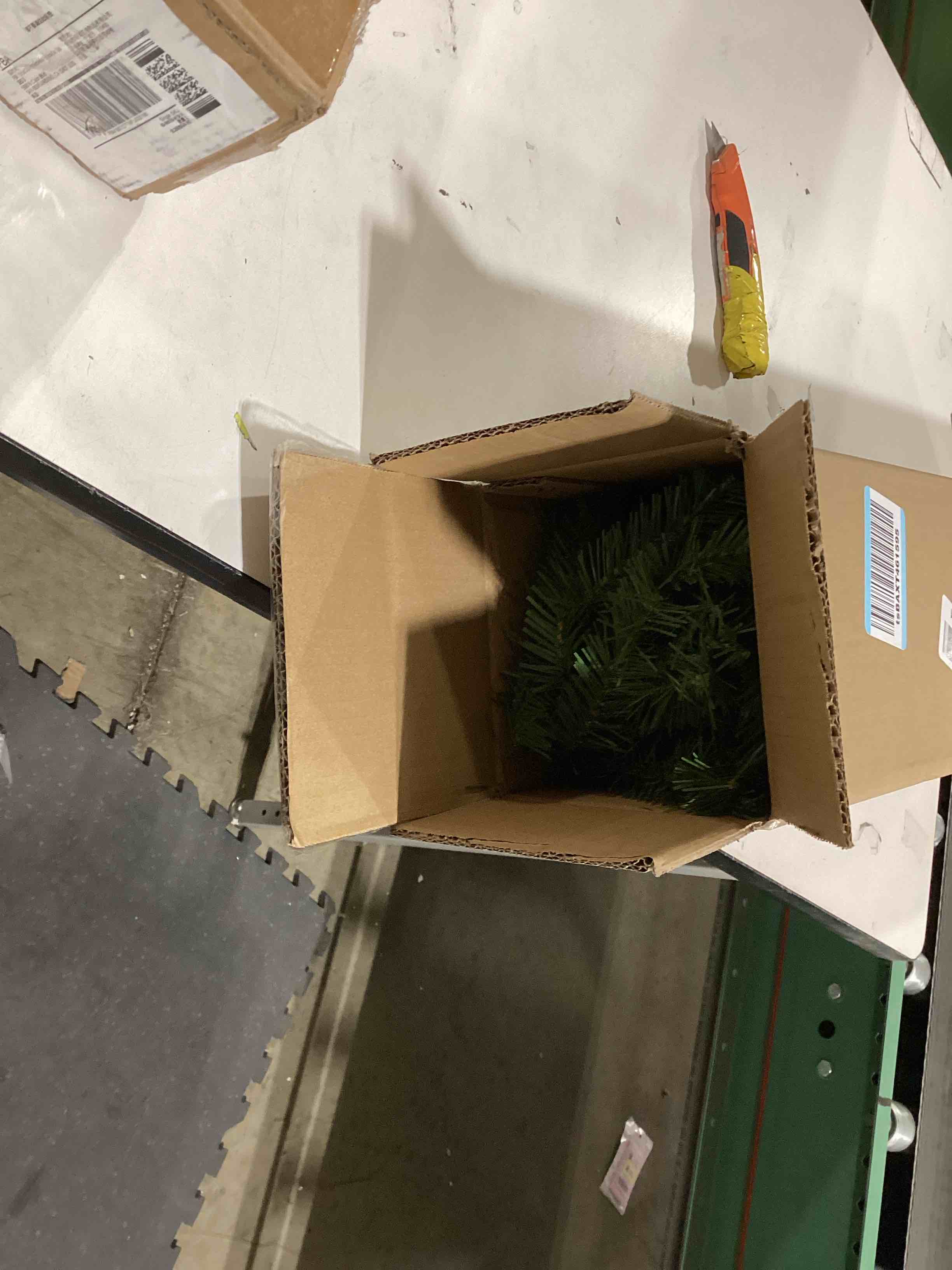 Condition photo showing Good Condition for National Tree 9 Foot by 10 Inch Norwood Fir Garland with 50 Battery Operated Soft White LED Lights (