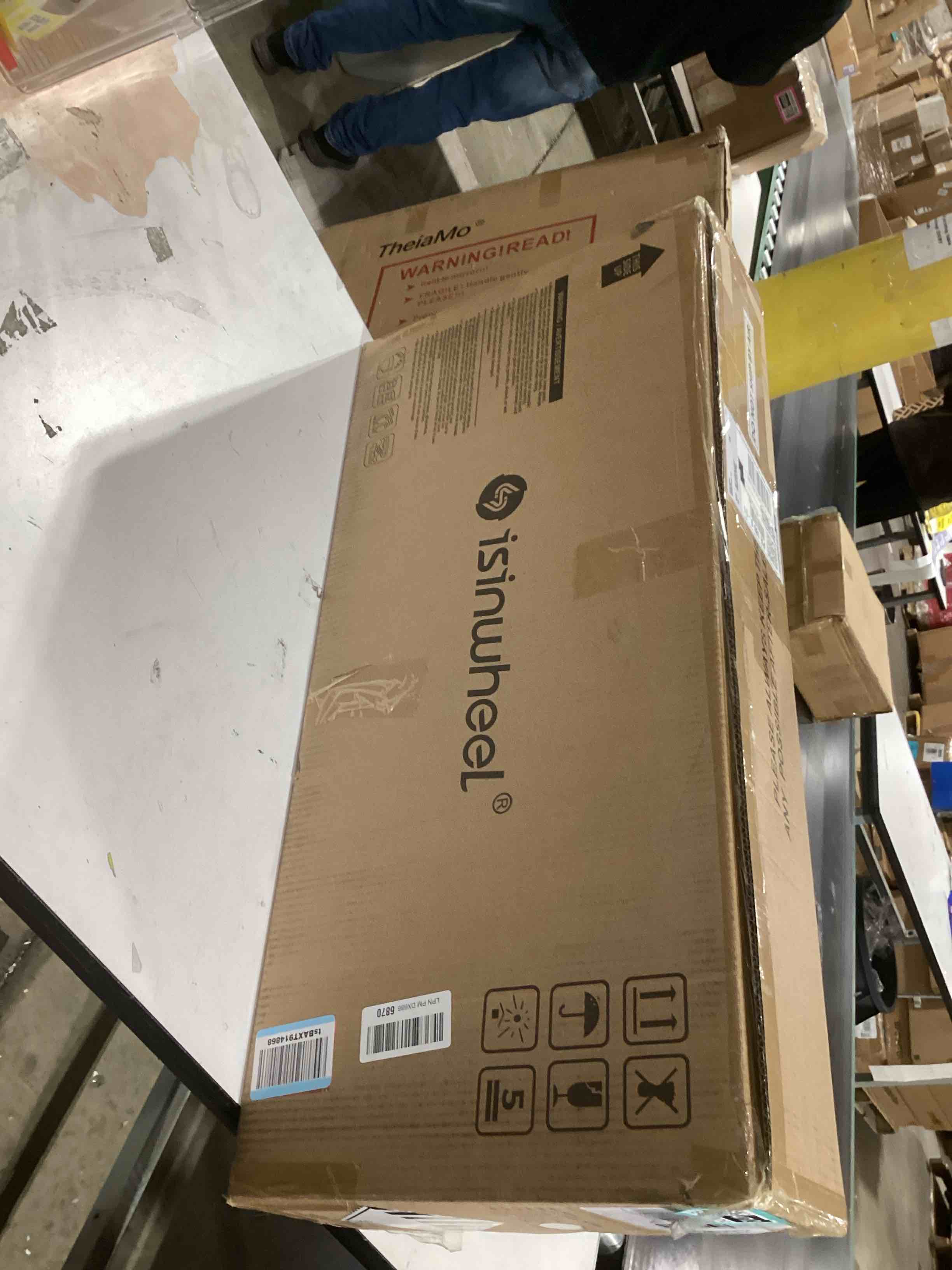 isinwheel Electric Scooter for Kids Ages 6-12, 150W Motor, 6/10 MPH Speeds, Colorful Lights, Adjusta