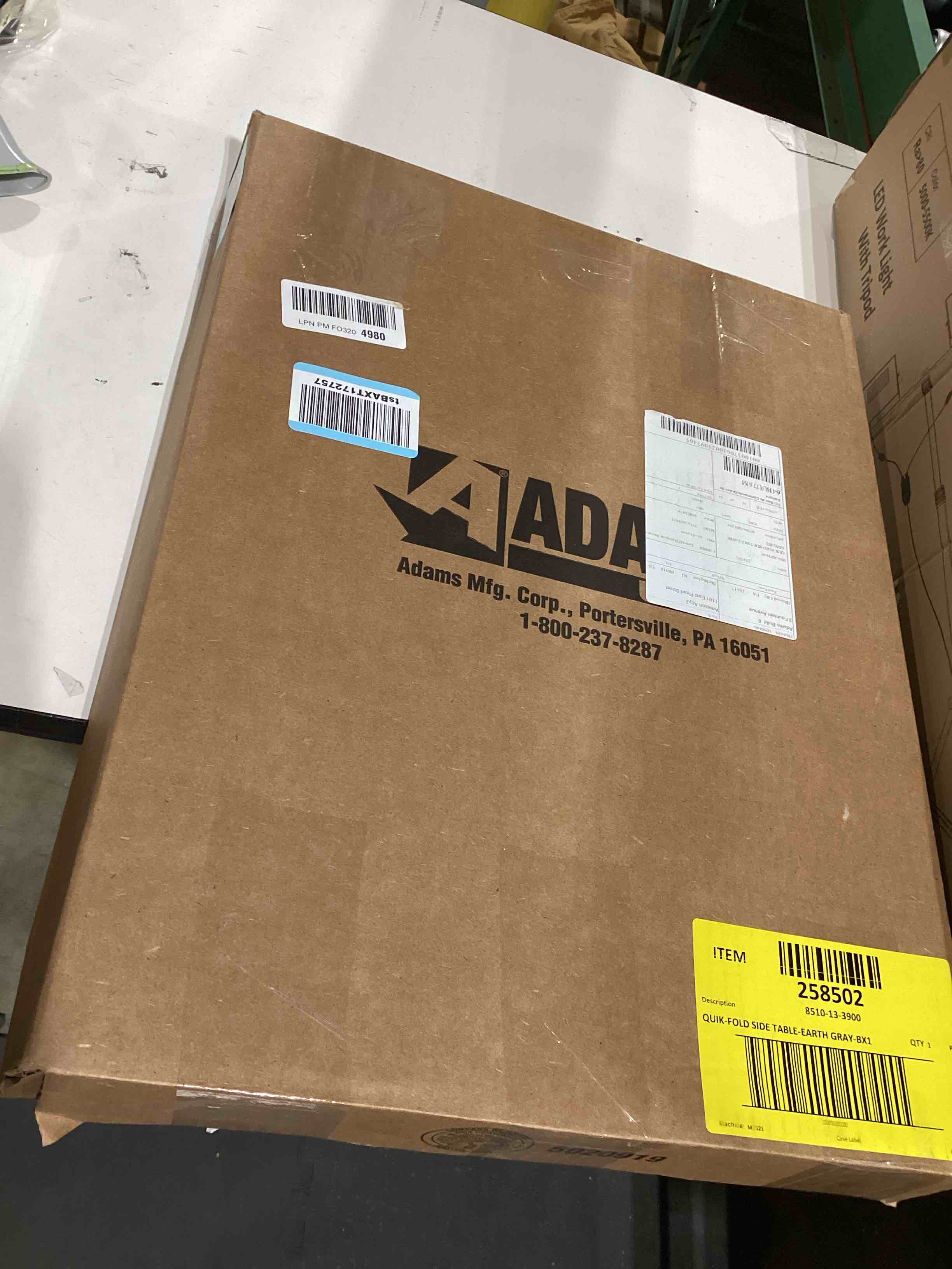 Condition photo showing Good Condition for Adams Quik-Fold® Side Table - Gray