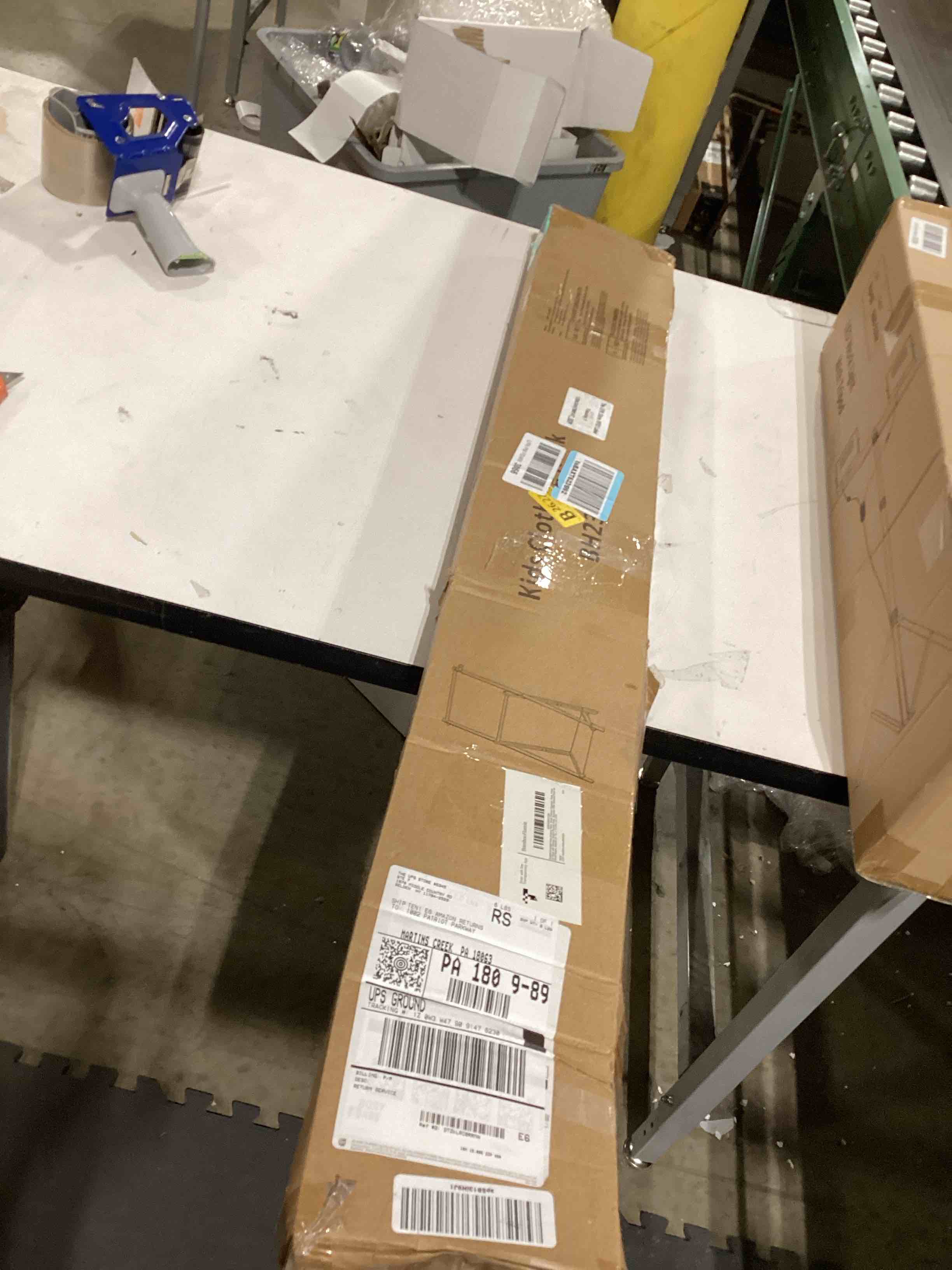 Condition photo showing As Is for Kids Clothing Rack, Small Clothes Rack for Toddler Pets, Kids Dress Up Rack with Storage Shelf & Double Rods, Foldable Kids Clothes Rack for Nursery Child's Room (Regular Size)