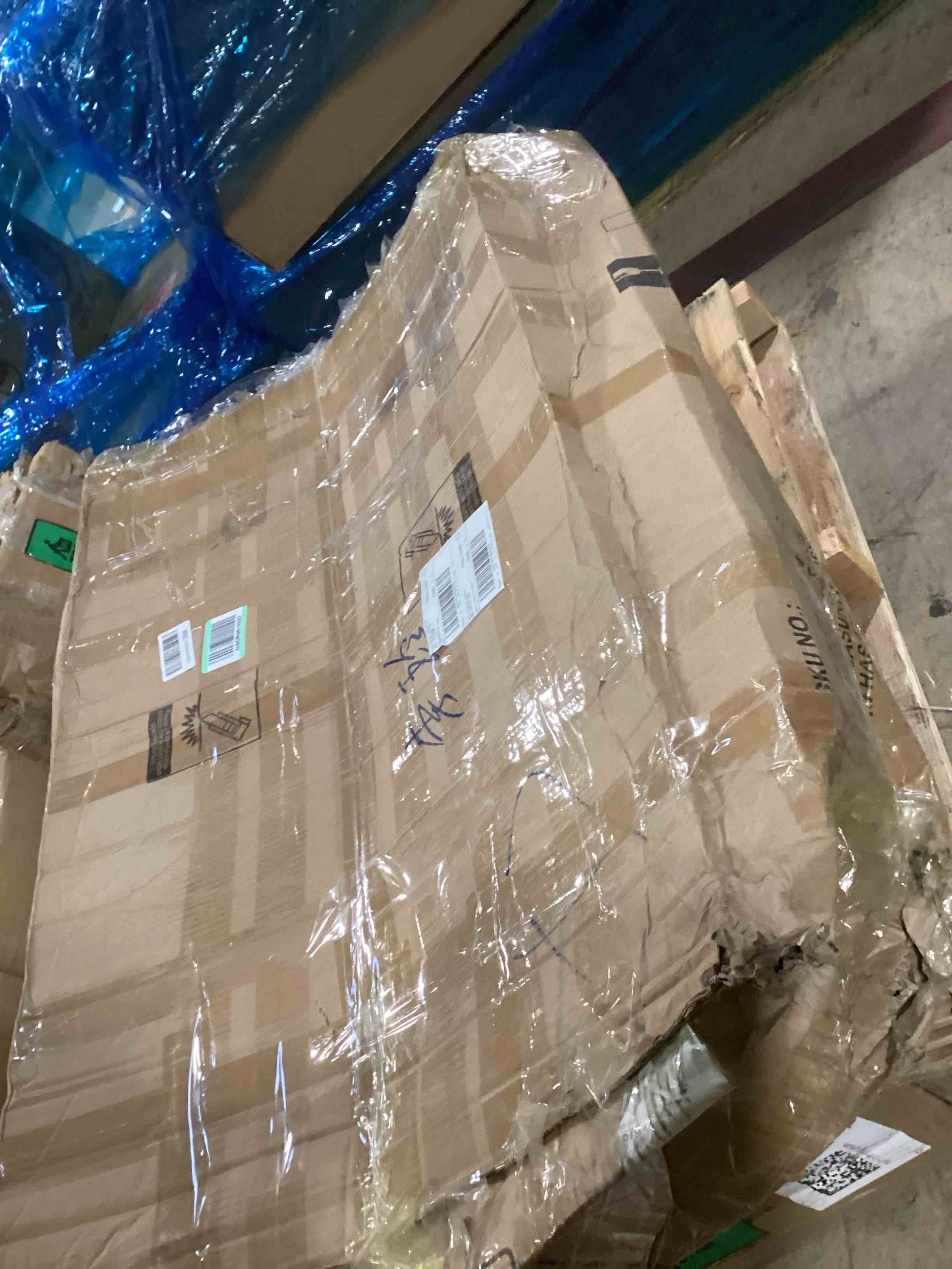 Condition photo showing As Is for Cumbor 29.7-48" Baby Gate for Stairs, Mom's Choice Awards Winner-Dog Gate for Doorways, Auto Close Safety Pet Gate for Dogs Indoor, Easy Install Pressure Mounted Child Gate with Walk Thru Door, Brown Brown 29.7-48"W x 30.5"H