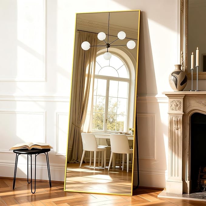 Simple Deluxe Full Length Mirror, 71"x26"Large Floor Mirrors, for Wall Door Bedroom Bathroom Living 