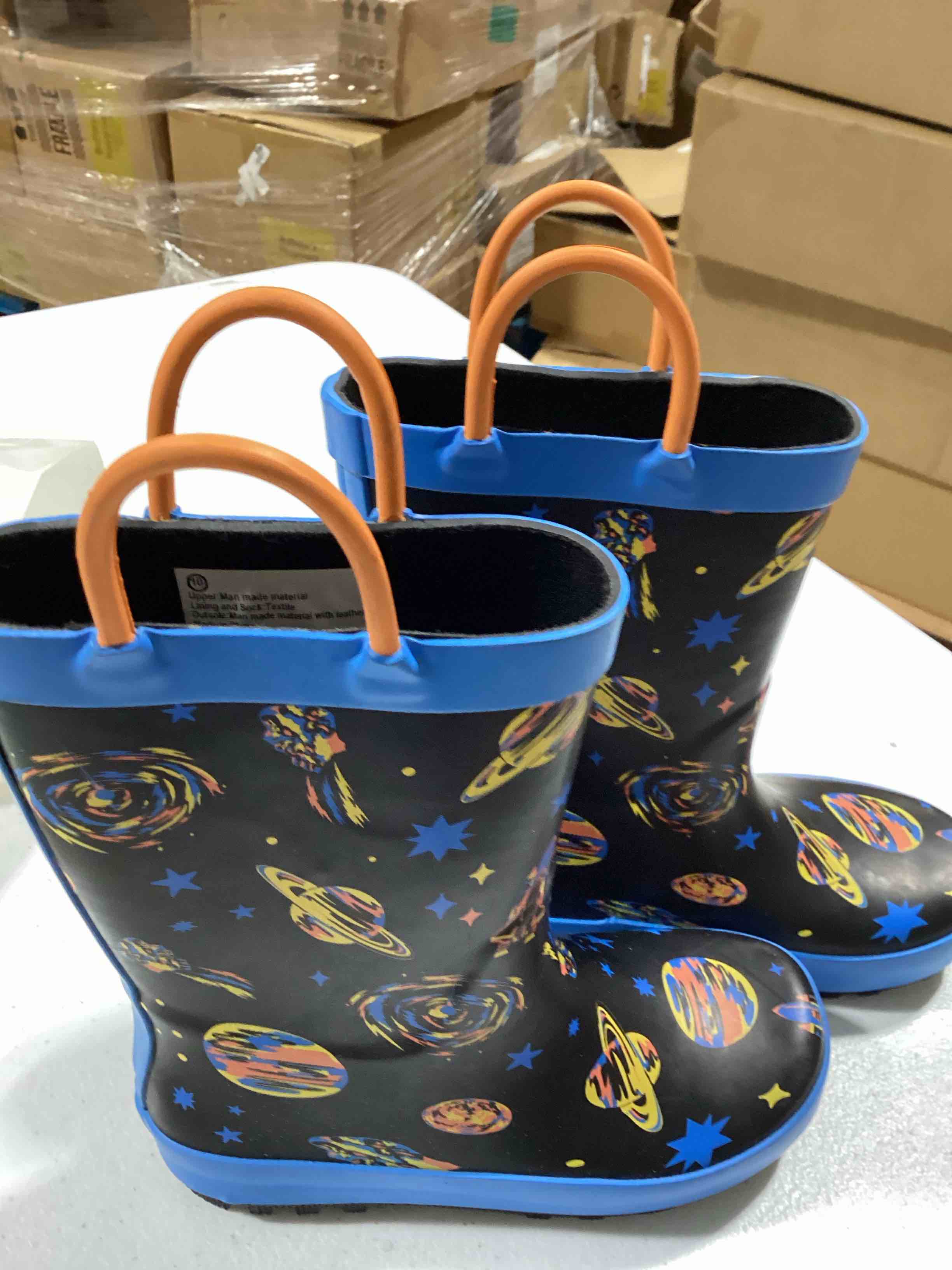 space rain boots