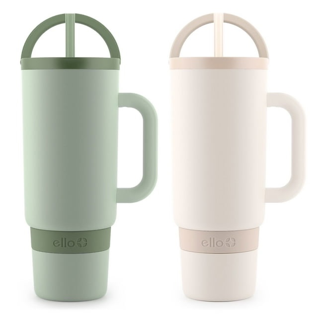 Ello Port 40-oz. Stainless Steel Tumbler with Handle, 2-Pack, Assorted Colors