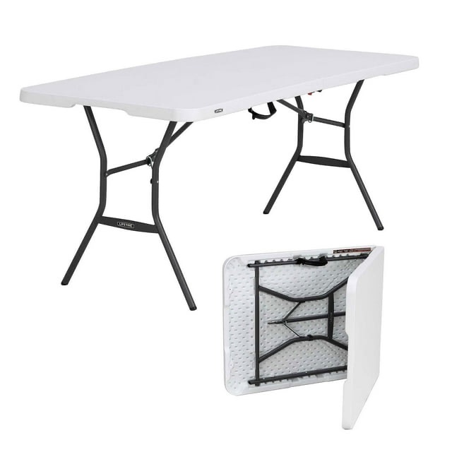  Lifetime 6-Foot Fold-In-Half Table