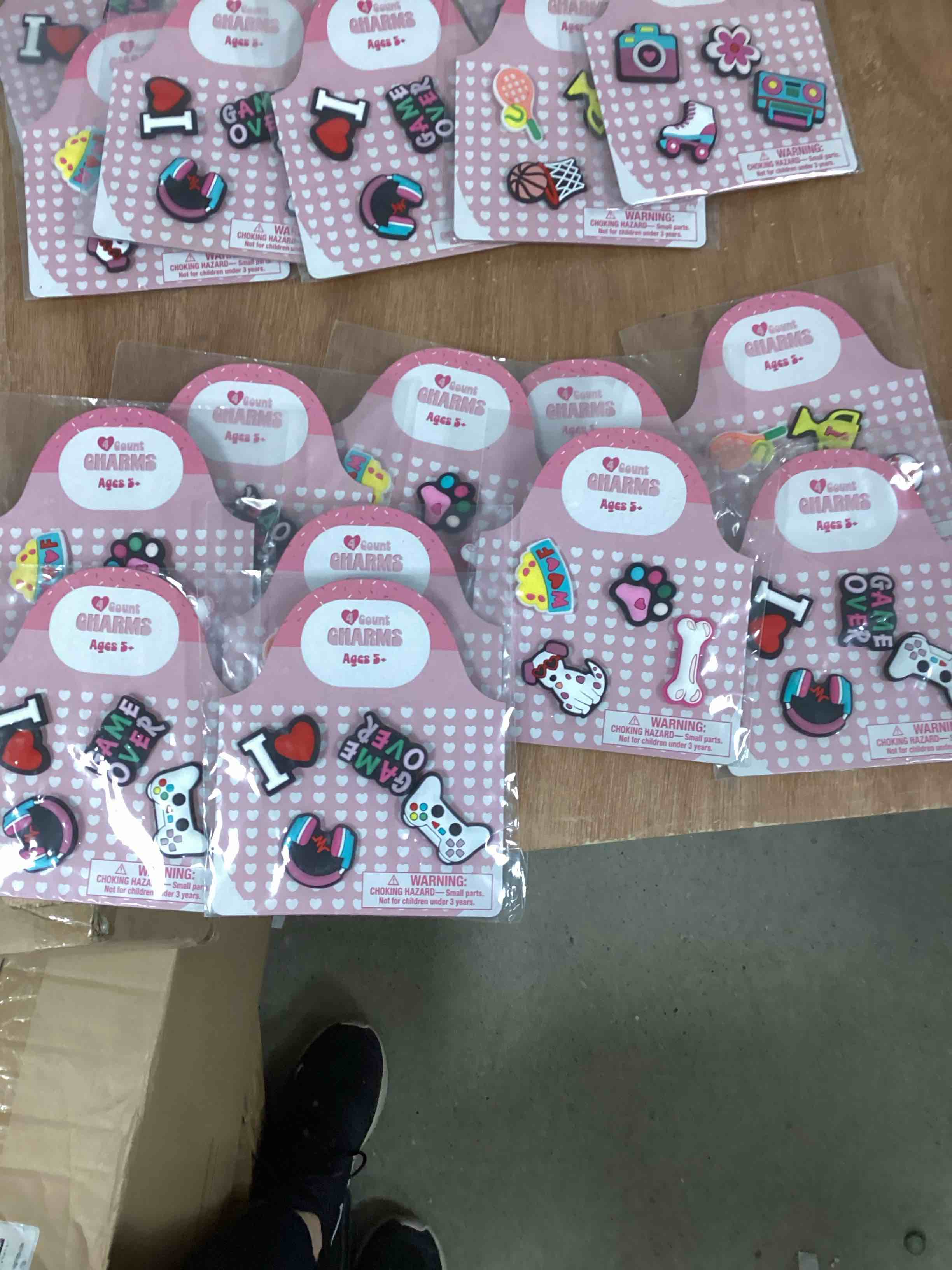 4 charms assorted new 