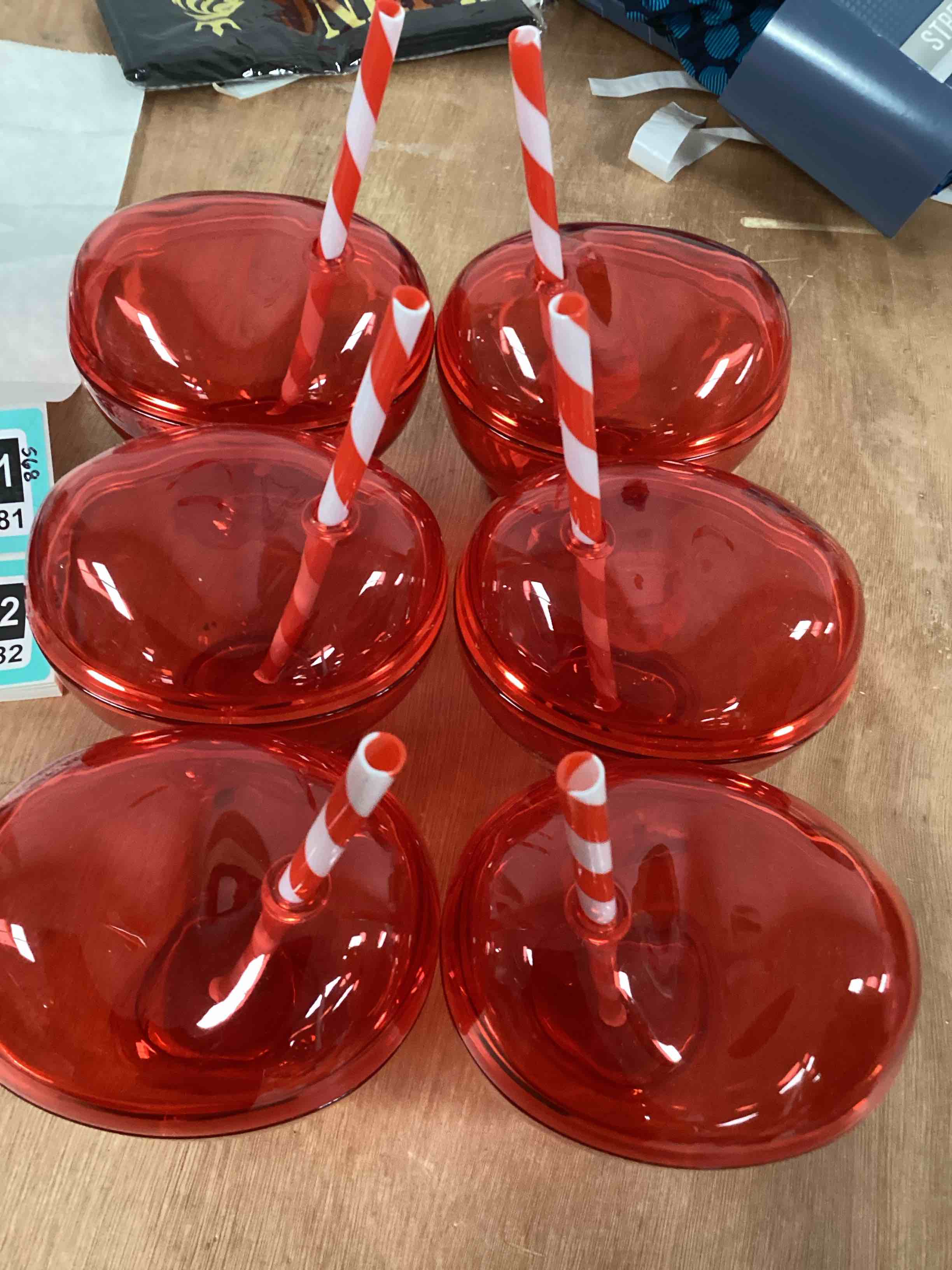 heart tumbler with straw 