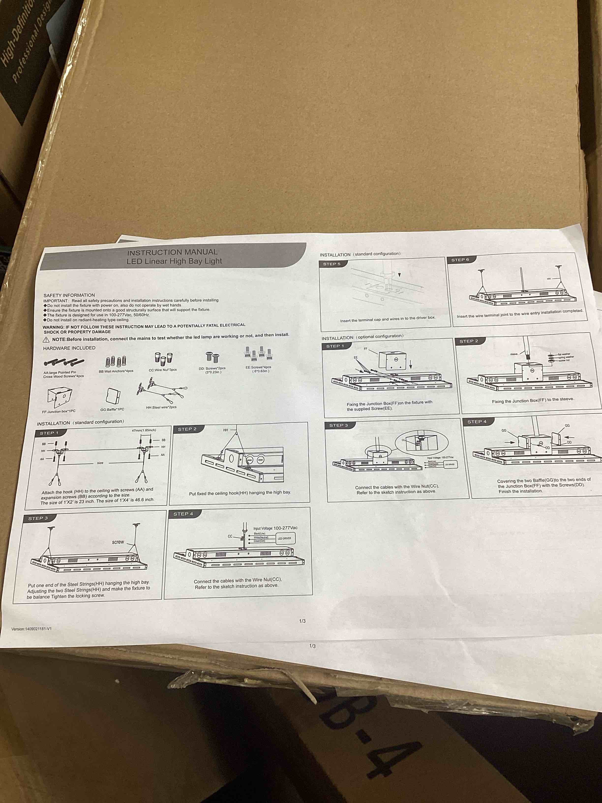 LED LINEAR HIGH BAY LIGHTS