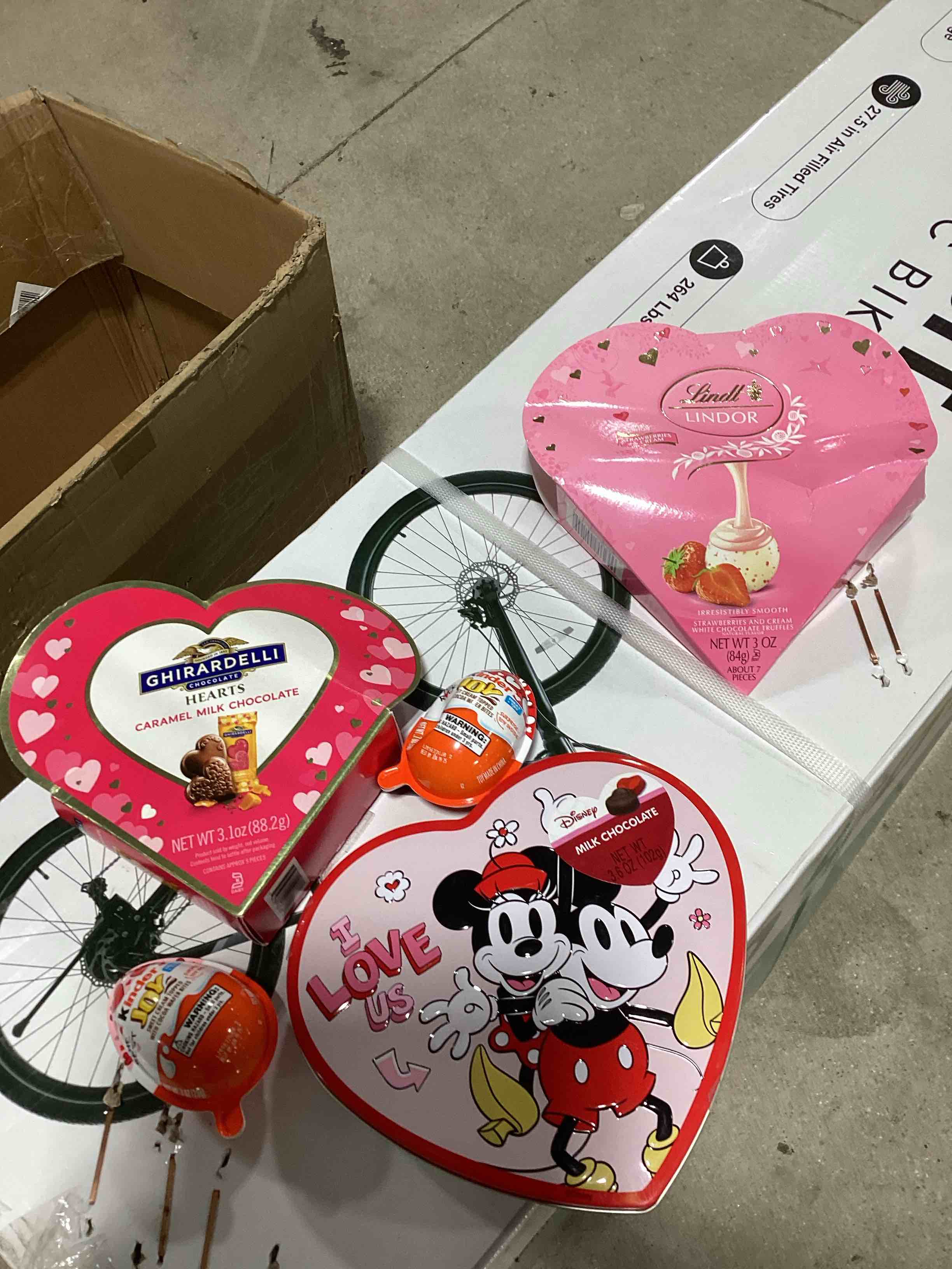 assorted valentines candy