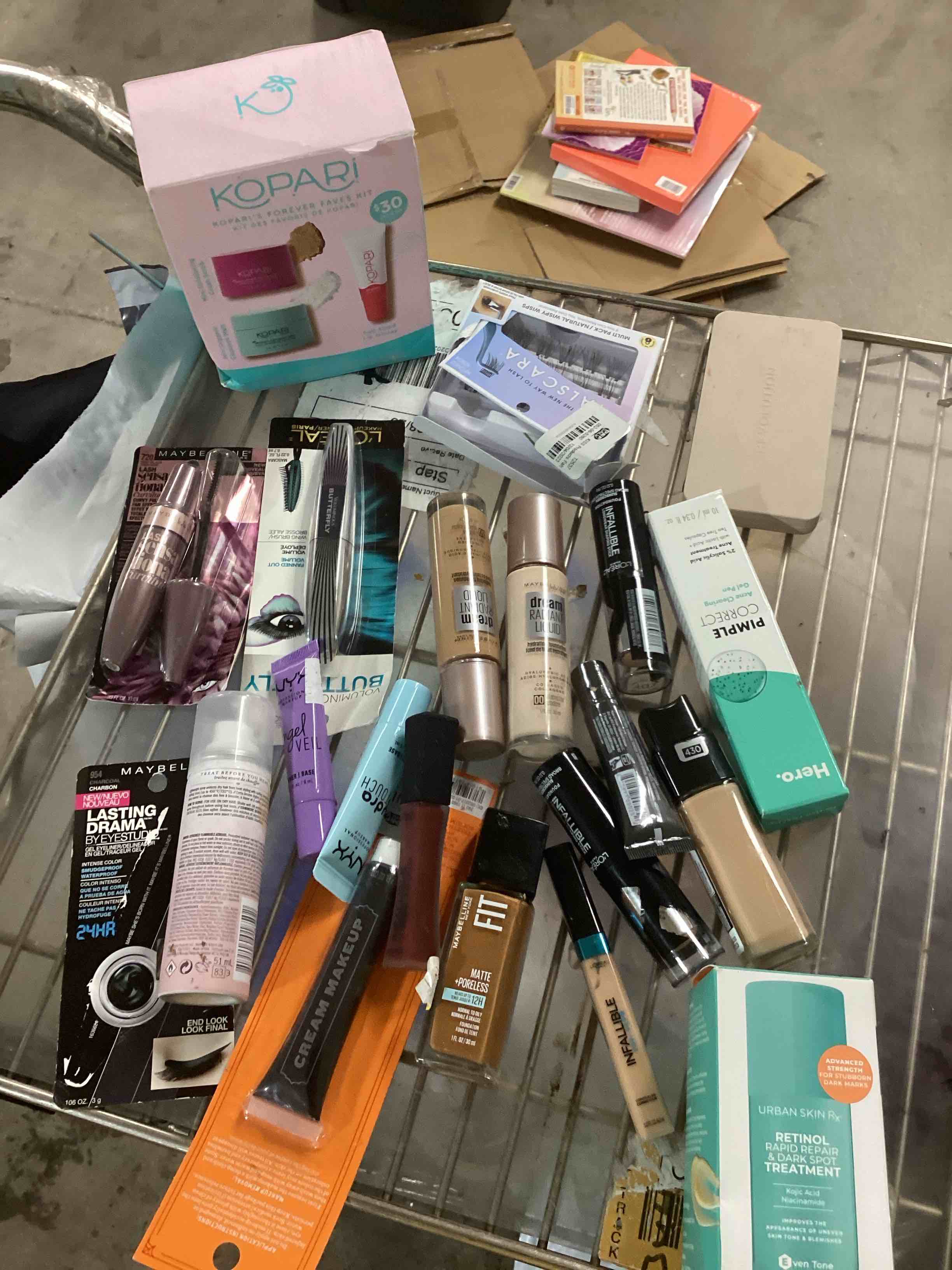 assorted items make-up