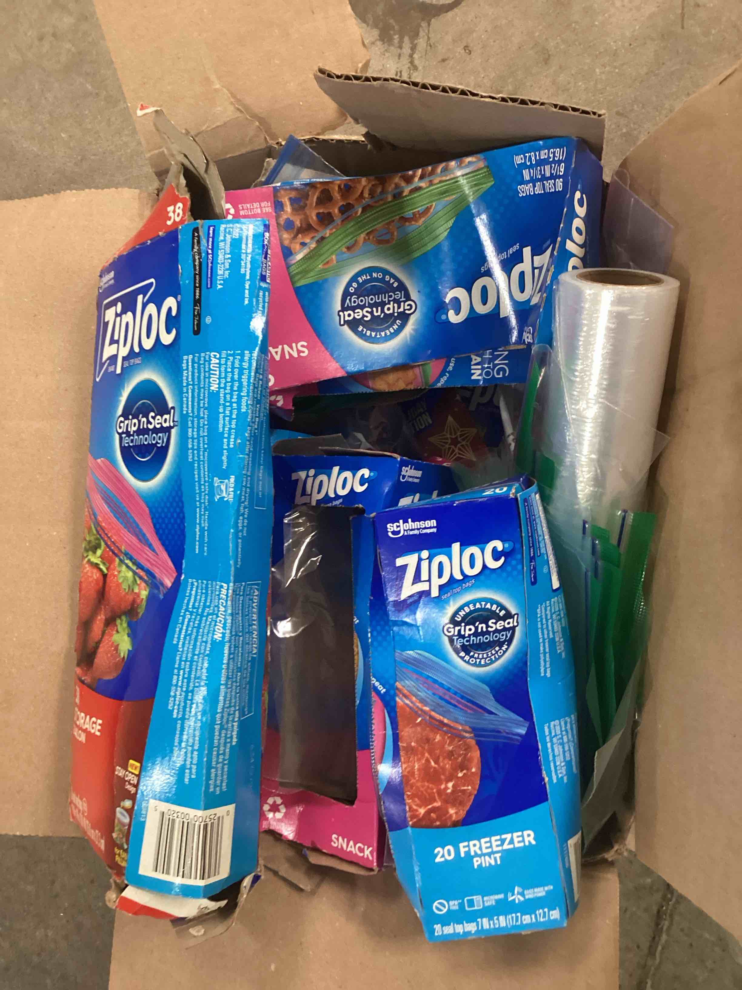 assorted items Bags 