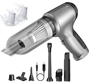 Mini Handheld Vacuum Cleaner Cordless - Car Vacuum Portable Rechargeable with High Power Brushless Motor 12000 PA Strong Suction 3 in 1 Mini Hand Vacuum 