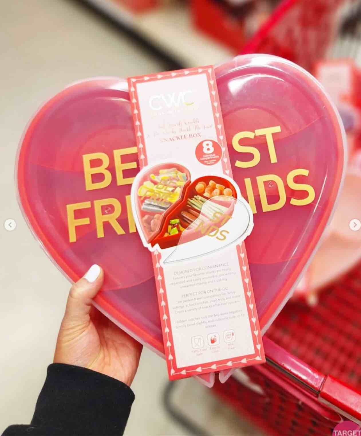Cook With Color Valentine Heart Figured Snack Box