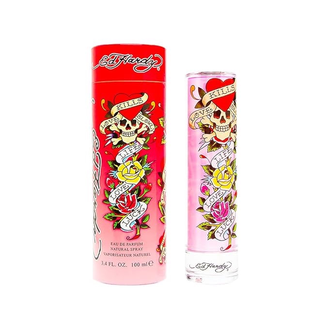 Ed Hardy Women's Perfume Fragrance by Christian Audigier, Eau De Parfum, 1.7oz & 1Oz