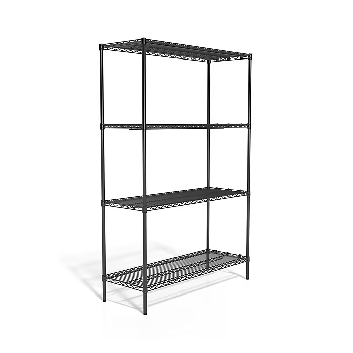 Coastwide Professional™ 4-Shelf Wire Unit, 48"W, Black 