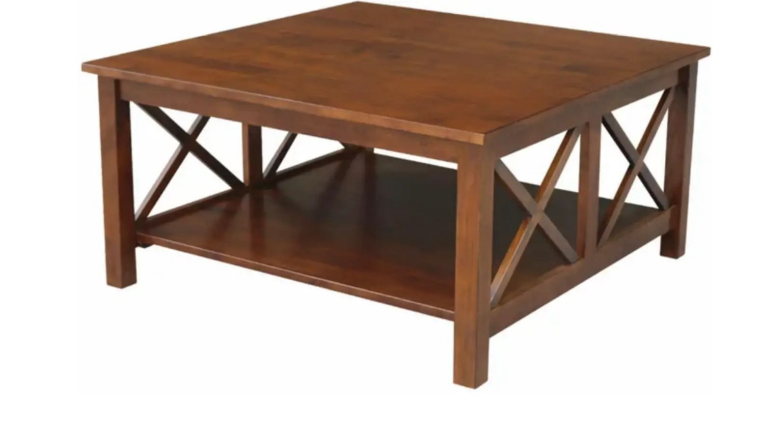 YITAHOME FTLFCT-0002 2 Tier Square Coffee Table with Storage