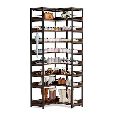 Tribesigns 78.74-in H 8 Tier 36 Pair Mdf Shoe Rack