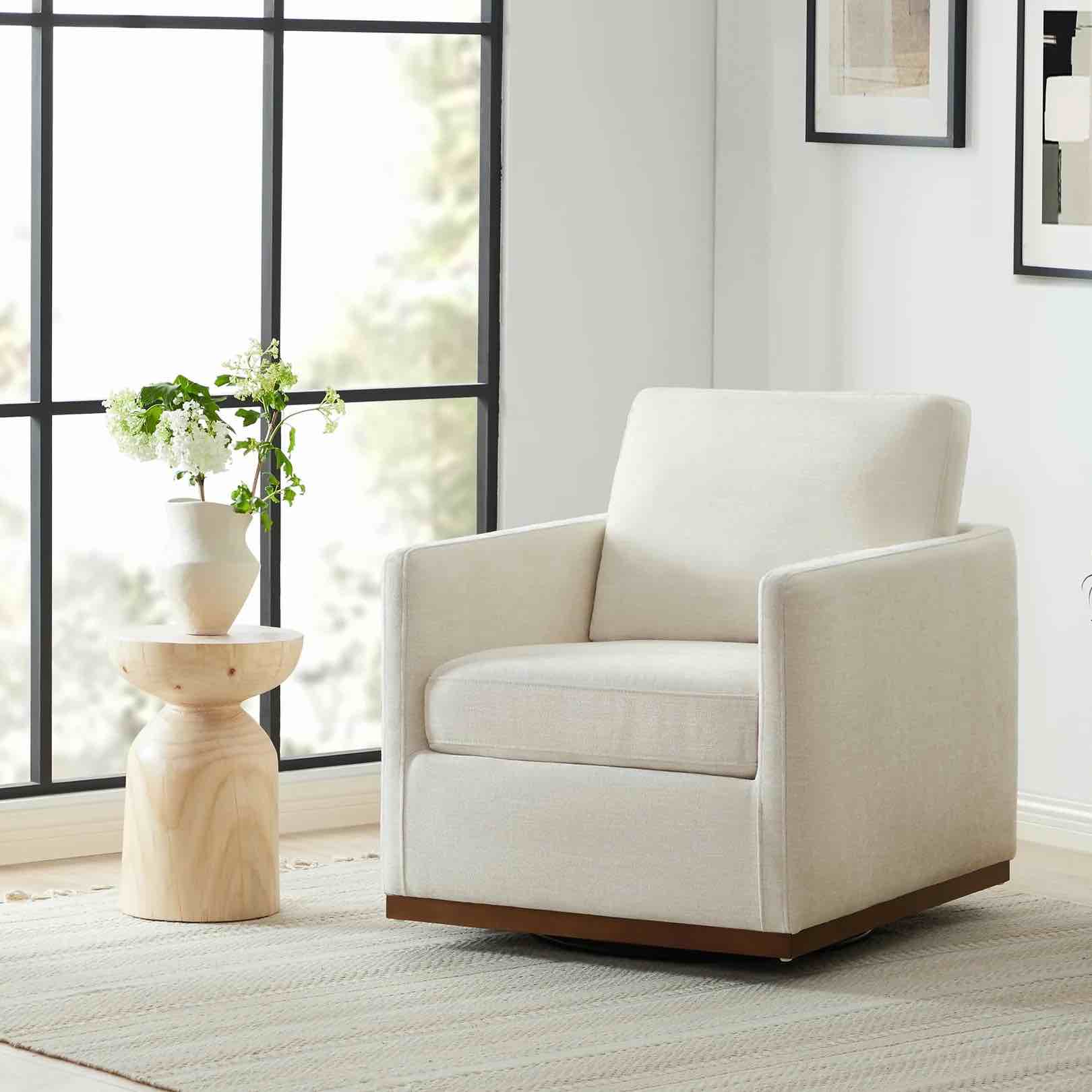 Henry Modern Swivel Accent Chair