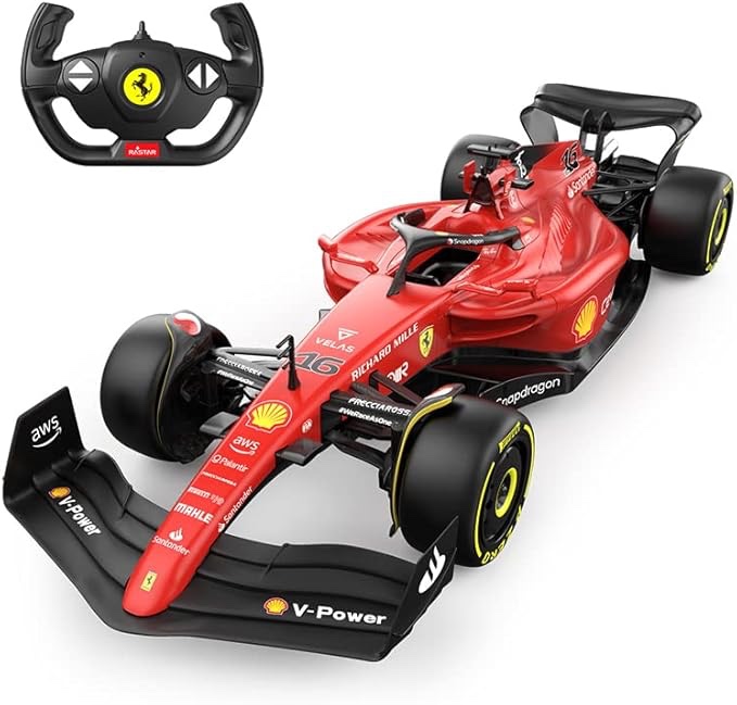 RASTAR F1 Car | 1:12 Ferrari F1-75 Remote Control Toy Car, Ferrari F1 RC Car for Boys Kids Adults, 2022 F1 Challenger, 2.4GHz