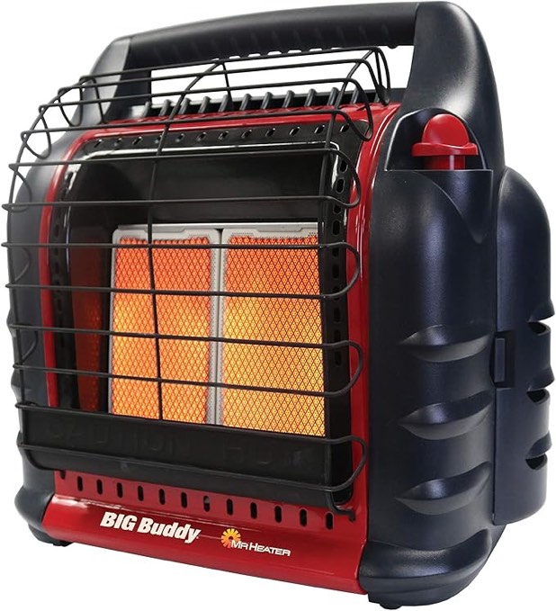 Portable Radiant Big Buddy Heater with Hose and Adapter