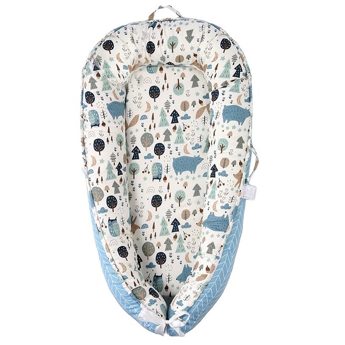 Baby Nest Lounger With Spaceships